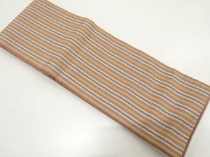 アンティーク　縞模様織り出し半幅帯（着用可）